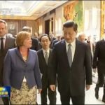 Xi Jinping and Annette Nijs